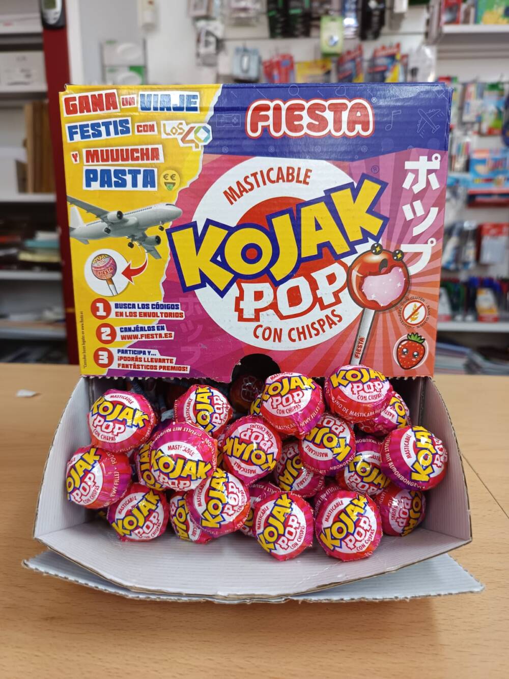 Kojak Pop masticable con chispas