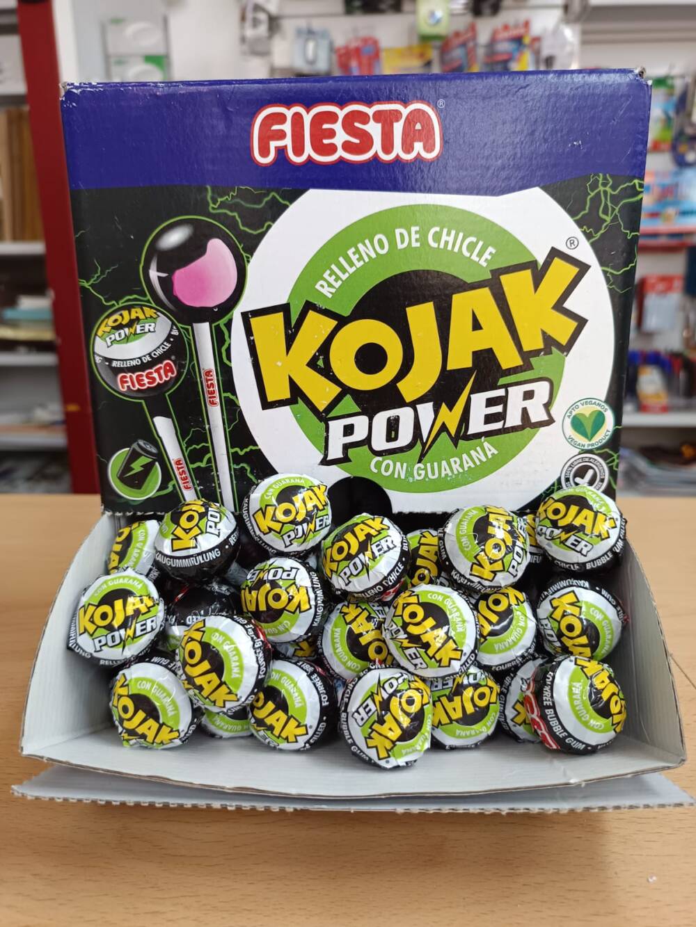 Kojak Power con guarana relleno de chicle