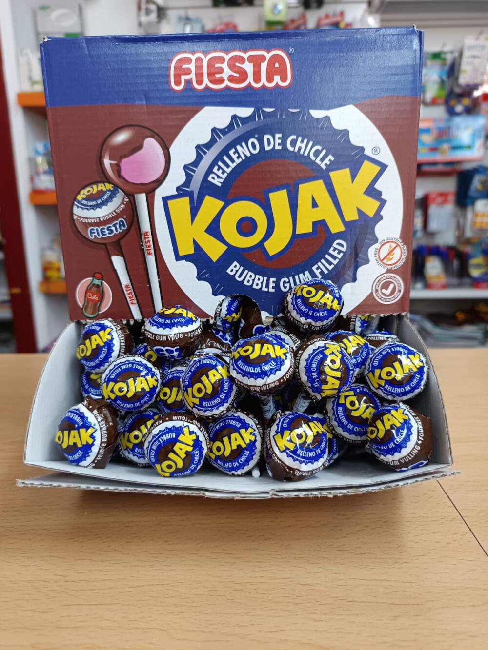 Kojak cola relleno de chicle