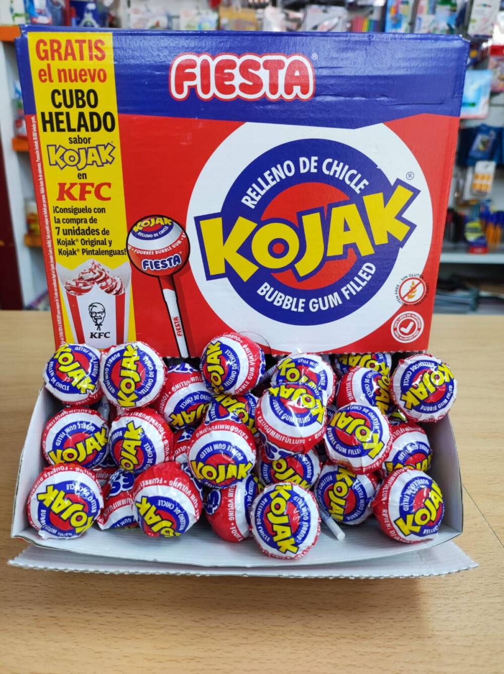 Kojak relleno de chicle