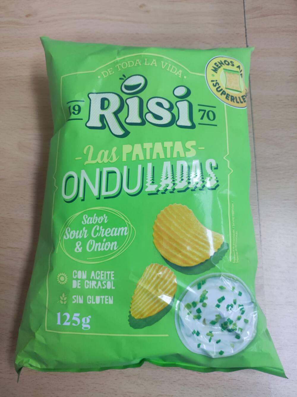 Las Patatas Onduladas sabor sour cream y onion