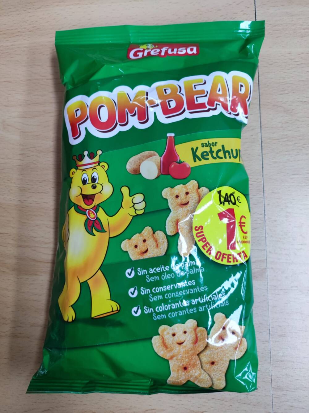 Pom-Bear sabor ketchup