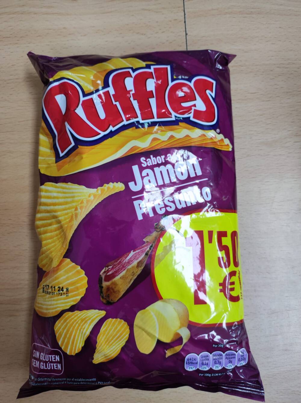 Ruffles jamon