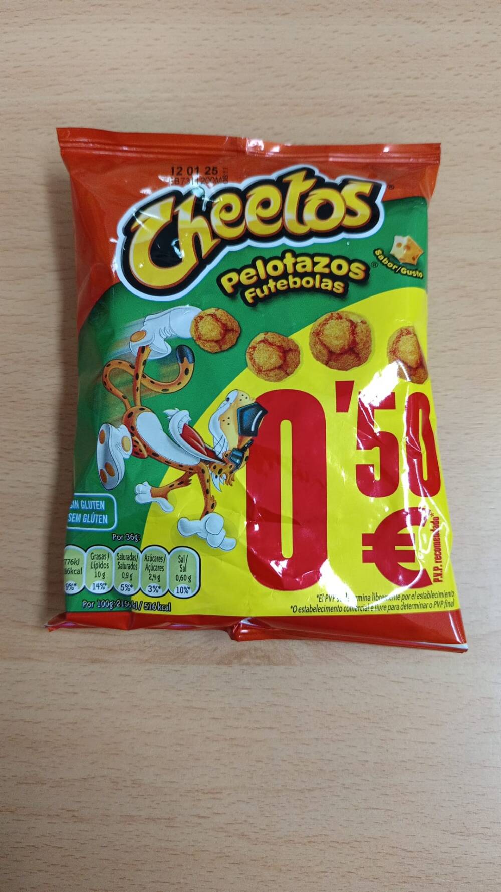 cheetos pelotazos futebolas