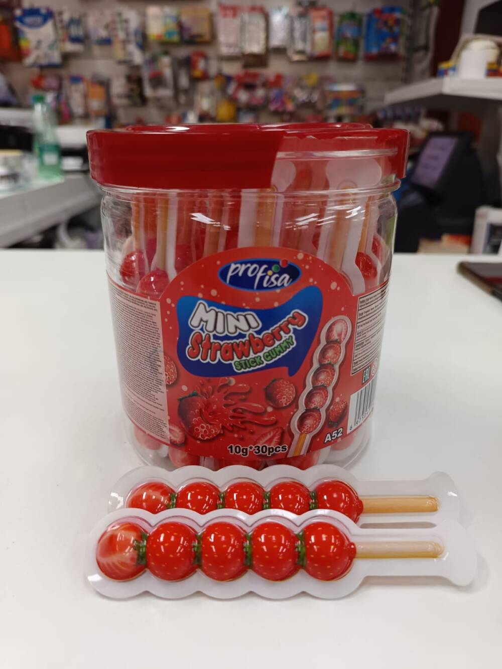 Mini Strawberry Stick Gummy