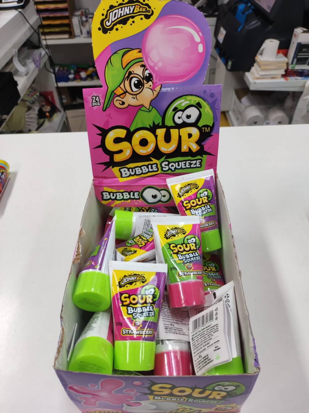 Sour Bubble Squeeze (strawberry)